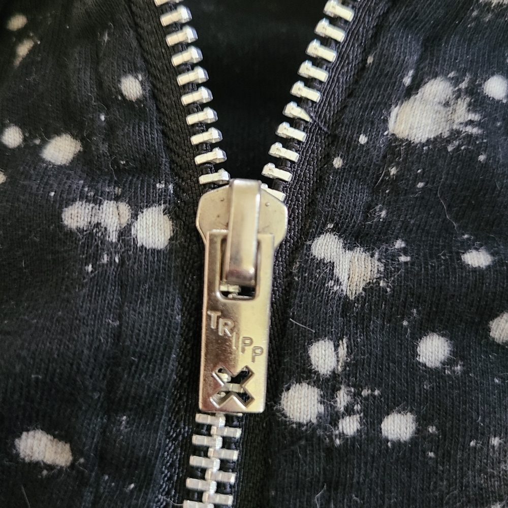 Rare Vintage Tripp NYC Bleach Splatter Hoodie - Picture 7 of 13